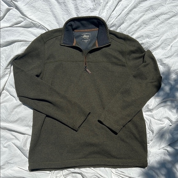 G.H. Bass & Co. Other - G.H. Bass & Co Men's Olive Zip-Up Sweater